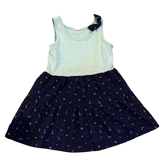 ☀️Gap blue 2 tiered dress Size:18-24M